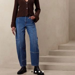 Banana Republic UTILITY BARREL JEAN (NWT)